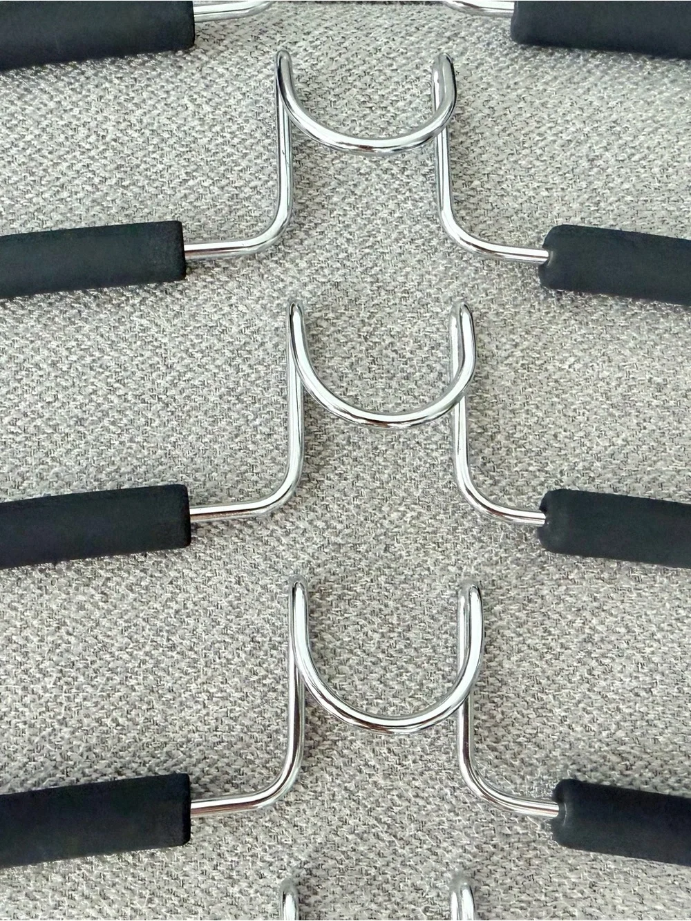 2 Pack 5 Tier Space Saving Closet Hangers Non Slip Foam Metal Organizer